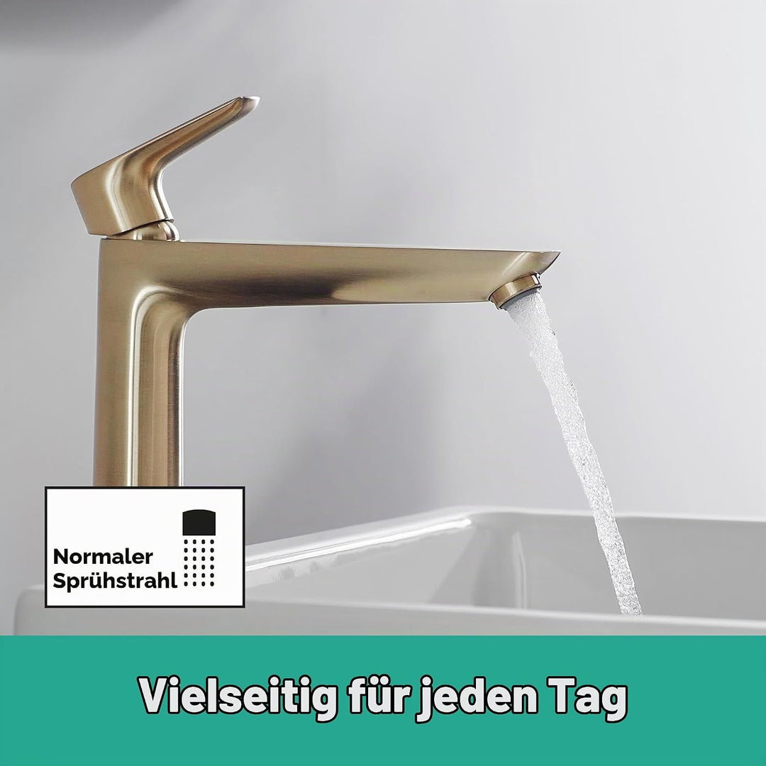 hansgrohe Wasserhahn Talis E (Armatur mit Auslauf Höhe 240 mm), Einhebel-Waschtischmischer ohne Abla