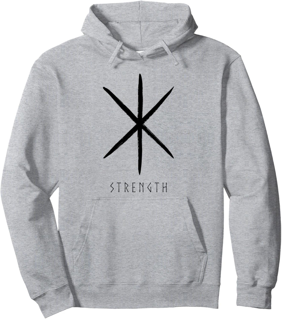 Wikinger "Stärke" Bindungsrune Pullover Hoodie