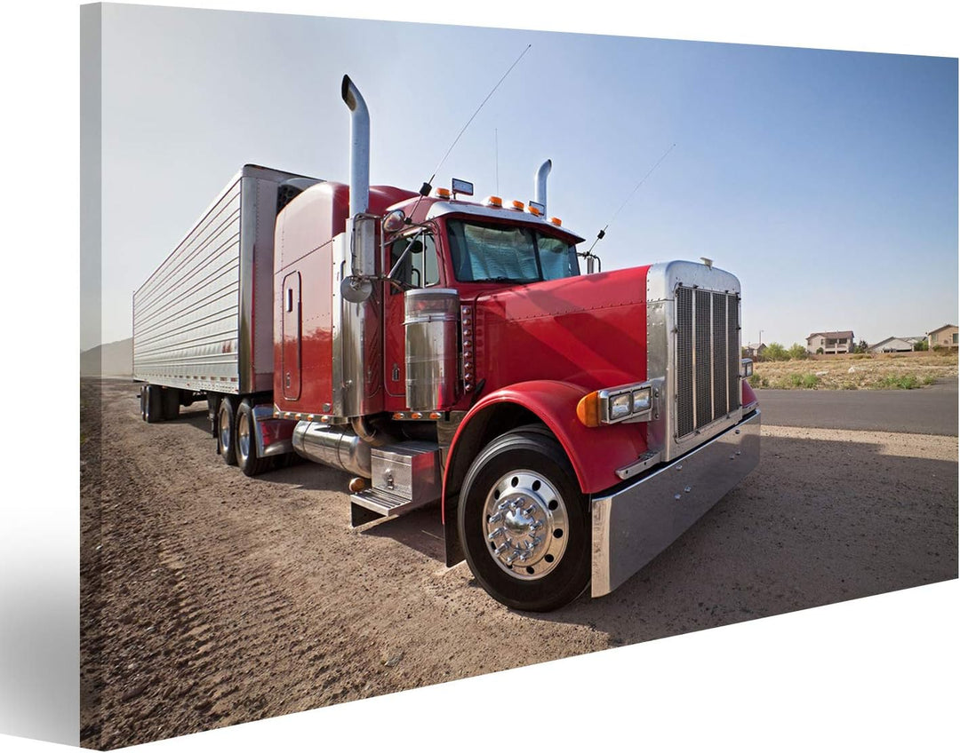 islandburner, Bild auf Leinwand LKW Wandbild Poster Leinwandbild 100x57 1-teilig, 100x57 1-teilig