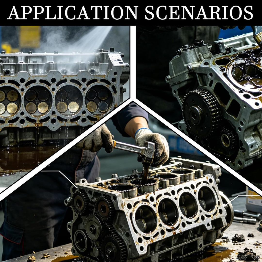 4er Dichtungsschaber Kit, Carbon-Automobil-Schaber-Set, Schaber Werkzeug mit Metall Schlagköpfen, 23