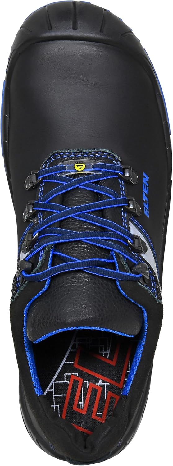 ELTEN Sicherheitsschuhe ALESSIO XXW Low ESD S3, Damen und Herren, Lederschuh, robust, Blau, Stahlkap