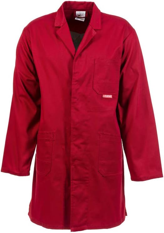 Planam Grösse 24 Herren MG 290 Berufsmantel mittelrot Modell 0641 Mittelrot 24