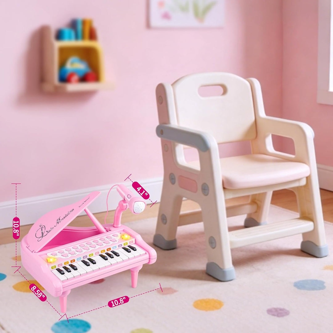 Keyboard für Kinder ab 1 2 3 - Kinderklavier ab 1 2 3 Jahre - Piano Keyboard mit Mikrofon - Musikins
