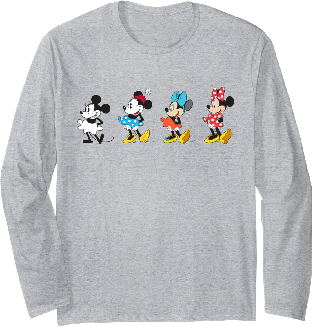 Disney Minnie Mouse Through the Decades Langarmshirt