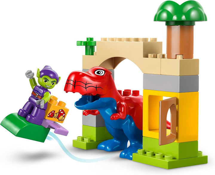 LEGO DUPLO | Spidey-Rex vs. Green Goblin - Feinmotorik Spielzeug für Kleinkinder - 2 Figuren inkl. S