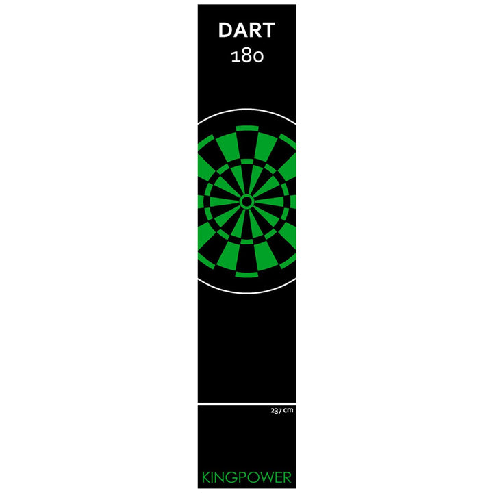 Kingpower Dartteppich mit Abwurflinie, Dart Zubehör mit Motiv, Dartmatte mit Oche, pflegeleichter Te