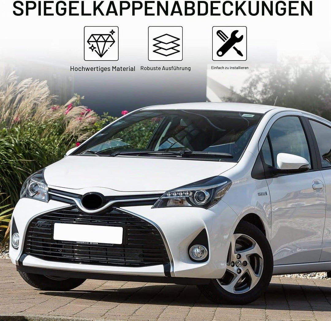 Auto Spiegelkappen, 1 Paar Auto Tür Aussenspiegelkappe Rückspiegelkappe Seitenspiegel Abdeckungen fü