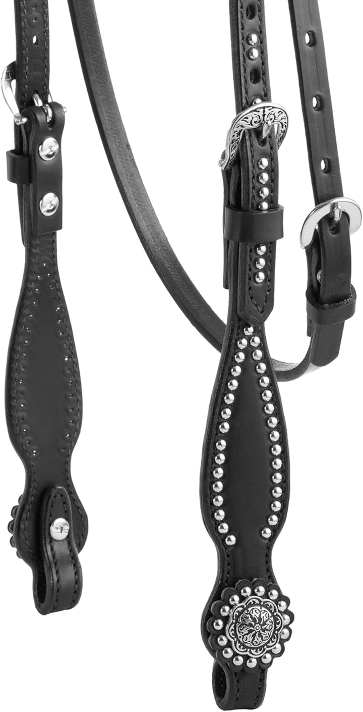 Weaver Leather Back in Black Collection Stirnband Halfter, Stirnband-Halter