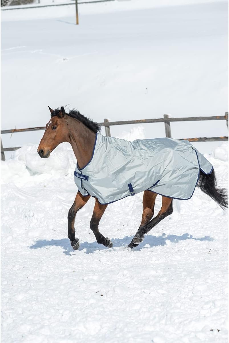 Bucas Power turnout extra High Neck in silber, Weidedecke, Outdoordecke 120cm, 120cm