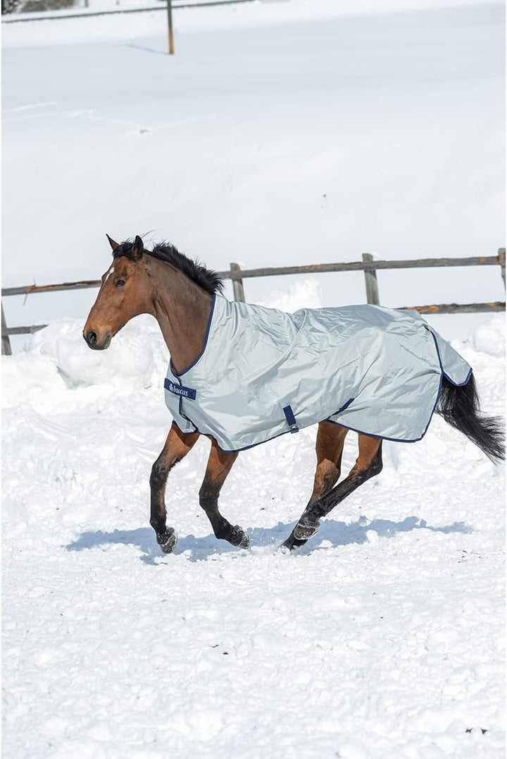 Bucas Power turnout extra High Neck in silber, Weidedecke, Outdoordecke 120cm, 120cm
