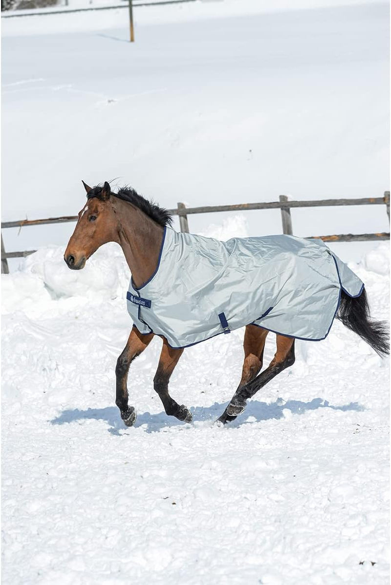 Bucas Power turnout extra High Neck in silber, Weidedecke, Outdoordecke silber 115cm, silber 115cm