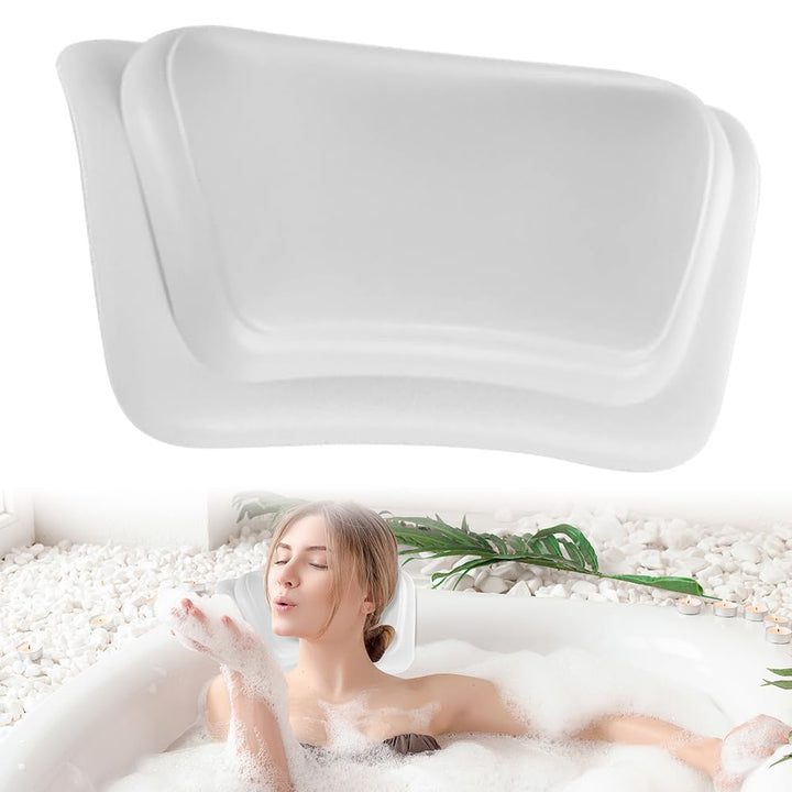 Badewannenkissen mit Saugnäpfen Schwarz,Komfortable Sprudelmatte Badewanne Whirlpool Matte für Jacuz