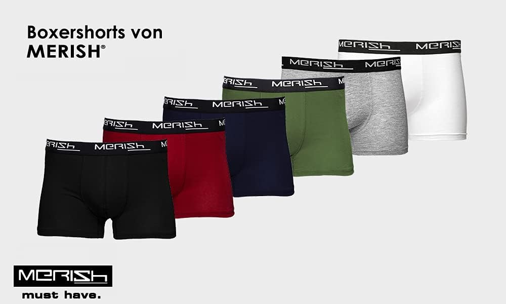 MERISH Boxershorts Herren 8-er / 12-er Pack S-5XL Unterwäsche Unterhosen Männer Men Retroshorts New,