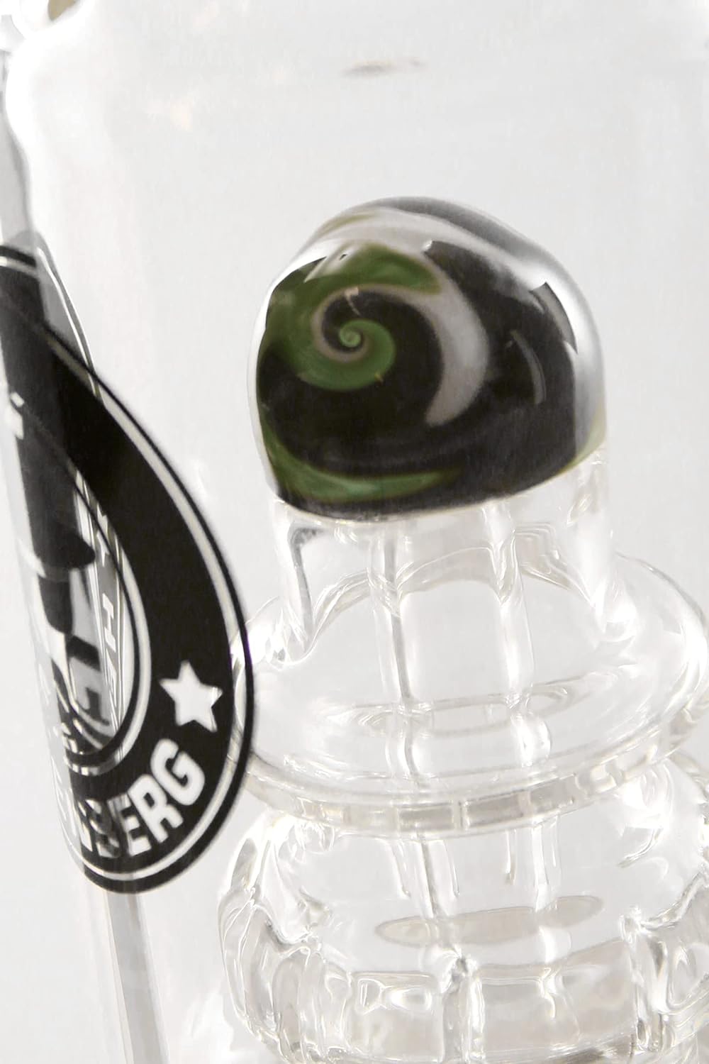 Heisenberg FORGE TWO stemless Glasbong, 18.8mm Schliff, mit Showerhead und Ufo Perkolator