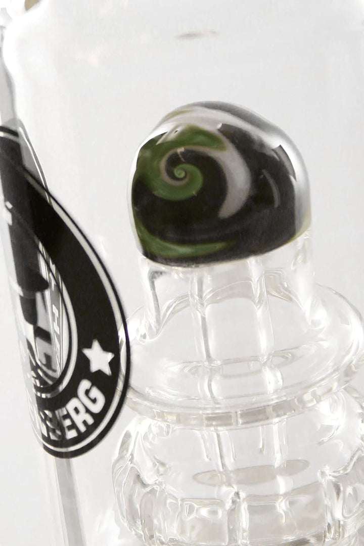 Heisenberg FORGE TWO stemless Glasbong, 18.8mm Schliff, mit Showerhead und Ufo Perkolator