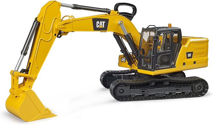 bruder 02483 - Cat Schaufelbagger - 1:16 Baustelle Baufahrzeug Löffelbagger Arbeiter bworld Baumasch
