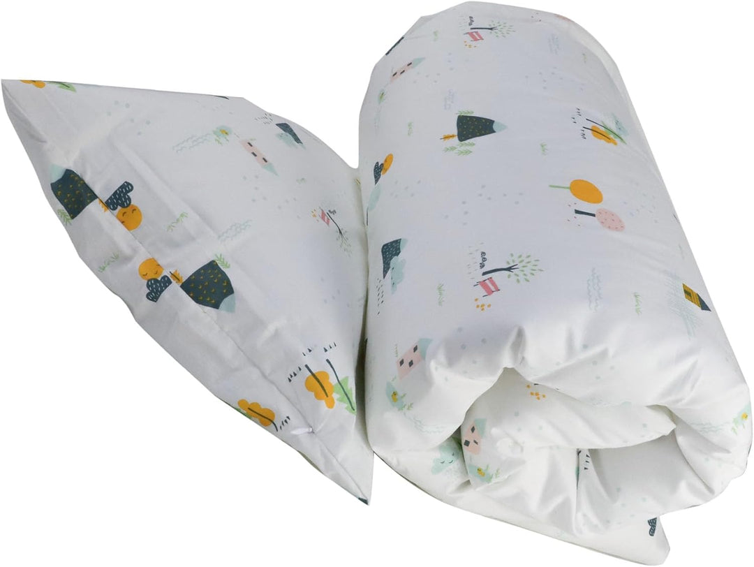 various Wendbare Babybettwäsche-Sets (60 x 120 cm), 100% Baumwolle, bestehend aus Bettbezug und Kiss