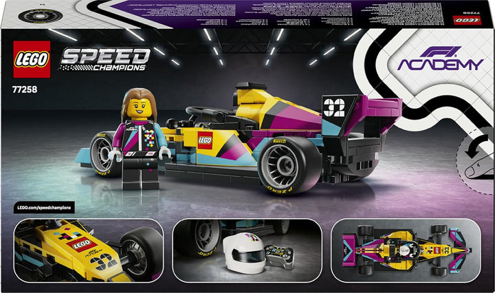 LEGO Speed Champions F1 Academy Rennwagen - Spielzeug Modellauto - Mit Formel 1 Rennfahrerin Minifig
