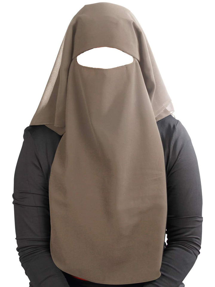 MyBatua 3 Schichten saudi niqab Im atmungsaktiven Georgette, Grosshandelspreis, 1 stk Gesichtsschlei