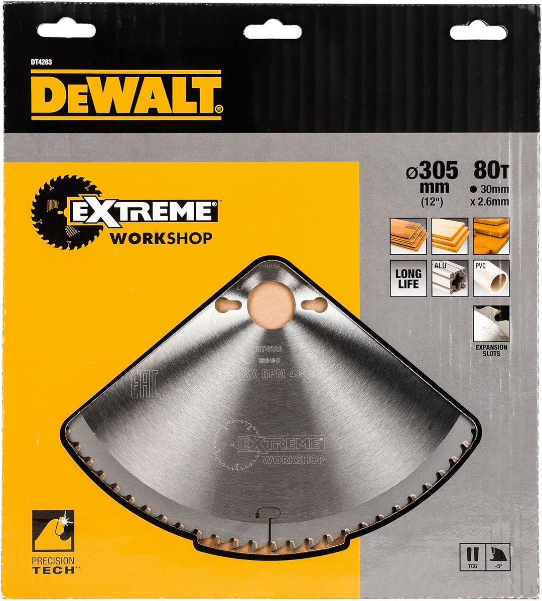 DEWALT Kreissägeblatt Extreme DT4283 (für den Einsatz auf Stationärsägen, für extra feine Schnitte i