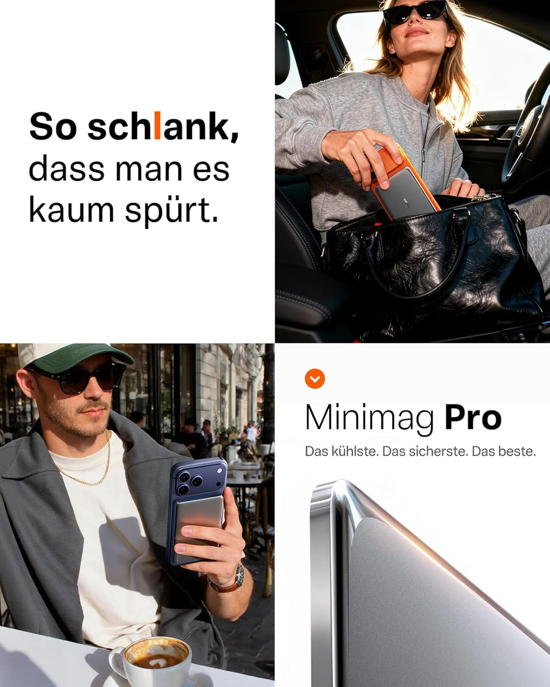 TORRAS MiniMag Pro Ultra Slim Powerbank für Magsafe, 5000mAh Semi-Solid-State Akku, Magnetische Wire