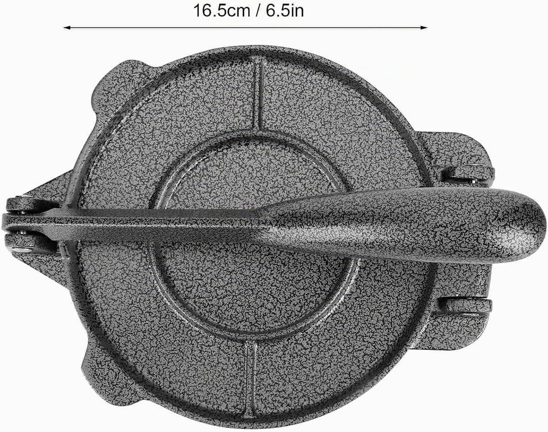 6,5 Zoll Tortilla Pressmaschine, Mais Tortillas Teigpresswerkzeuge Roti Press Küchenzubehör (Grau),