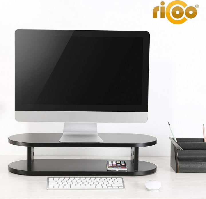 RICOO Monitorständer Schreibtischaufsatz Monitor Ständer für Computermonitore FS0116 Schreibtisch Au
