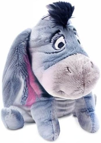 Disney Store Offizielles mittelgrosses I-Aah-Kuscheltier, 18 cm, von Winnie Puuh, Besticktes Kuschel