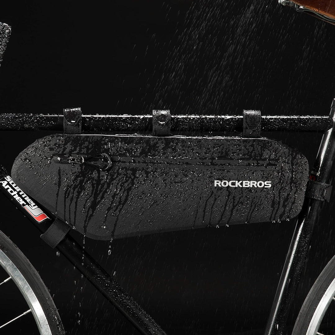 ROCKBROS Fahrradtasche Rahmen Wasserdicht Rahmentasche Triangle Bag Dreiecktasche ca.3L Schwarz 4l,