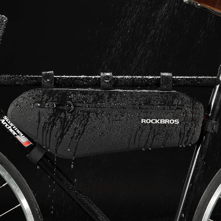 ROCKBROS Fahrradtasche Rahmen Wasserdicht Rahmentasche Triangle Bag Dreiecktasche ca.3L Schwarz 4l,