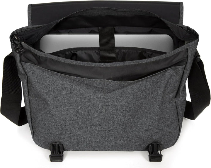EASTPAK Delegate + Messenger Bag, 38 cm, 20 l Black Denim, Black Denim