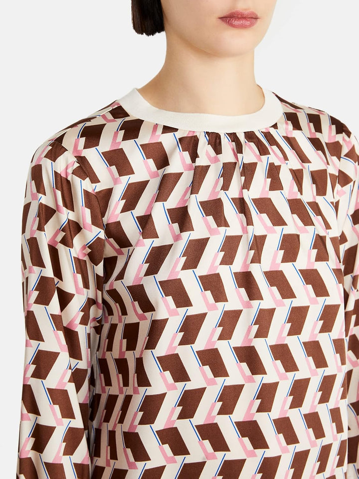 SISLEY Damen Dress 34 Multicolor 62q, 34 Multicolor 62q