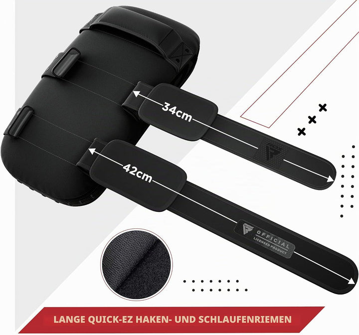 RDX Schlagpolster zum Kampfsport, Curved Trittschlagpolster Kickboxen, Muay Thai Training, Maya Hide