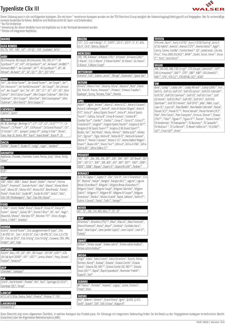 Walser Auto-Sitzbezug Modulo, 2 Vordersitzbezüge, Universal Auto-Schonbezüge für Highbacksitze, Univ