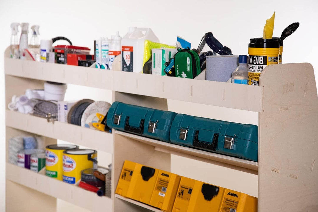 Vanify - Kompatibel mit Volkswagen Transporter T5 T6 L1 2003+ Fahrzeugeinrichtung Fahrzeugregale, We