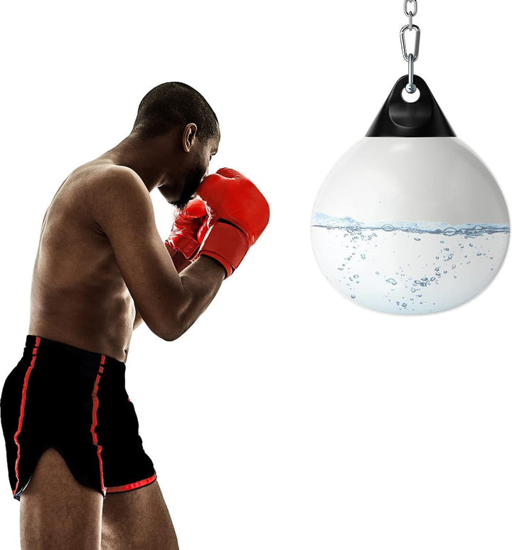 COSTWAY Ø45cm/55cm Wasserboxsack, 50 kg/80kg Boxing Punching Bag mit Verstellbarer Metallkette, Sich
