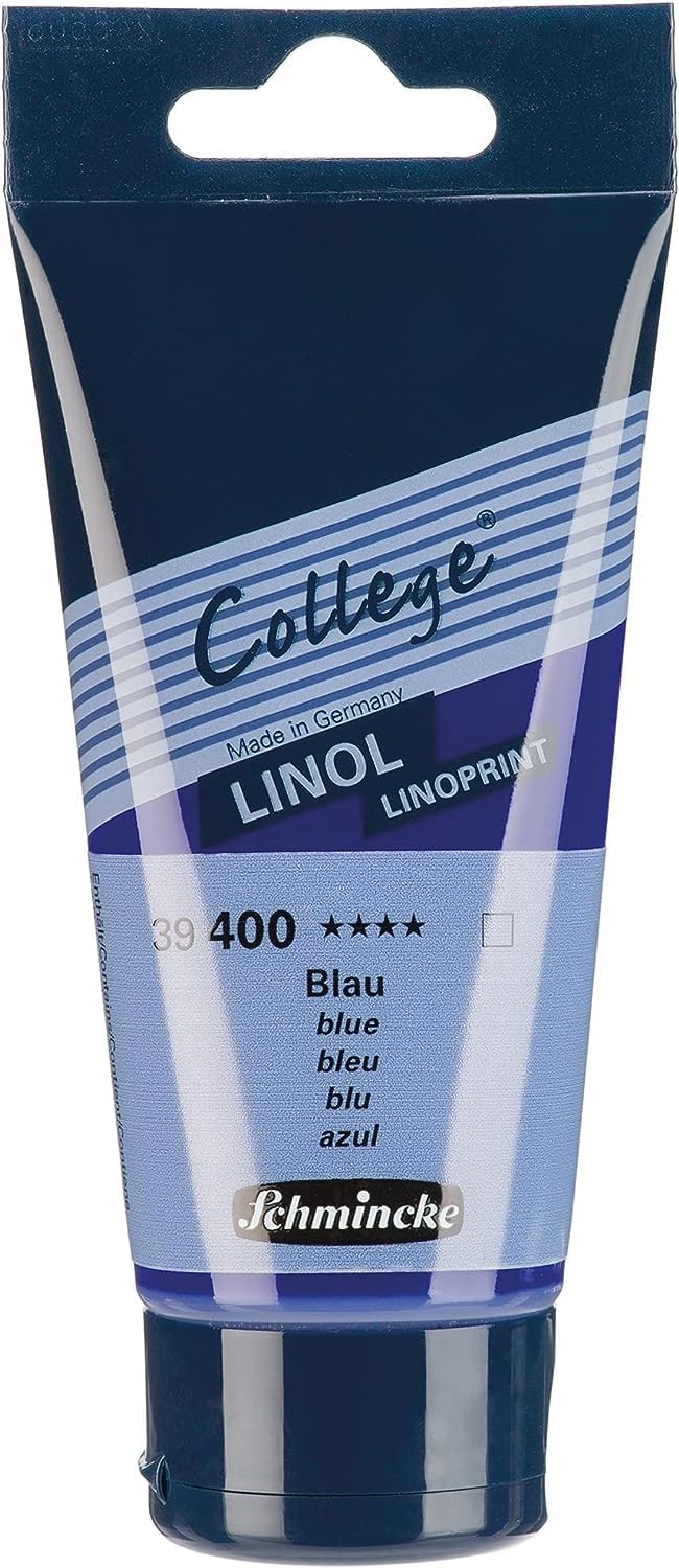 Schmincke - College Linol, Linoldruckset mit 5 x 75 ml Tuben, 84 001 097, Künstler-Linoldruck-Farben