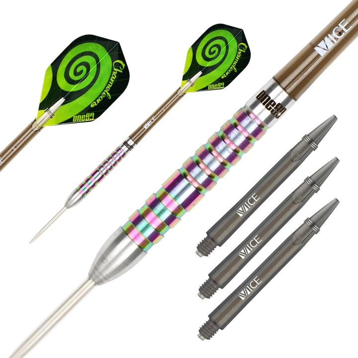ONE80 Steel Darts Chameleon VHD Steeltip Dart – Hochwertige Steeldarts mit Präzisionsgriff und Chame
