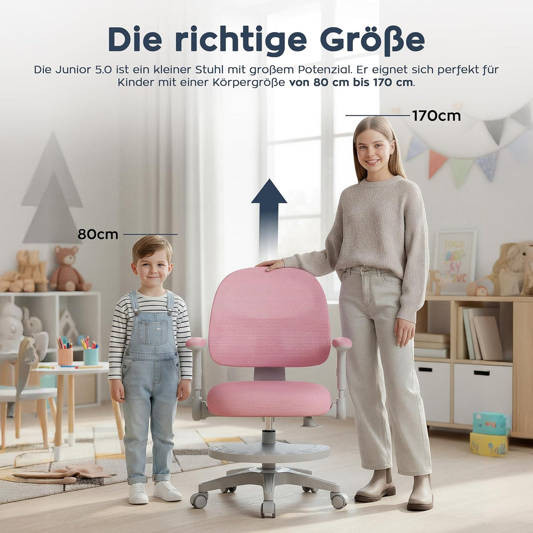 MARK ADLER Junior 5.0 ergonomischer Schreibtischstuhl Kinder – Mitwachsender Kinder Schreibtischstuh
