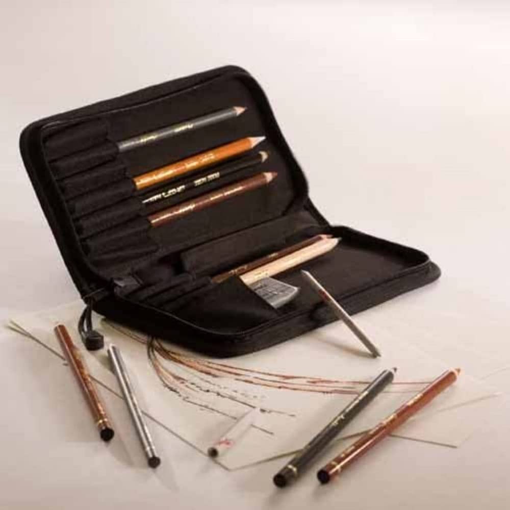 Conté a Paris 50168 Sketching Wallet klein in Künstlerqualität für kontrastreiches und flächiges Zei