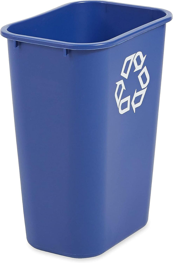 Rubbermaid Commercial Products FG295773BLUE Recyclingbehälter neben Schreibtisch, gross, 39,03 L, Bl