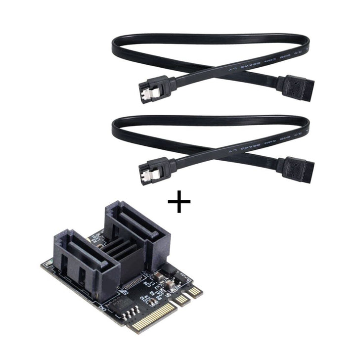 chenyang CY M.2 NGFF Key A+E PCI Express zu SATA 3.0 6Gbps Dual Ports Adapter Converter Festplattene