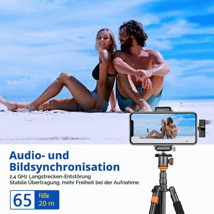 VOVIGGOL Handy Mikrofon für iPhone/iPad/Android/Laptop, Plug-Play Lavalier Mikrofon Wireless Microph