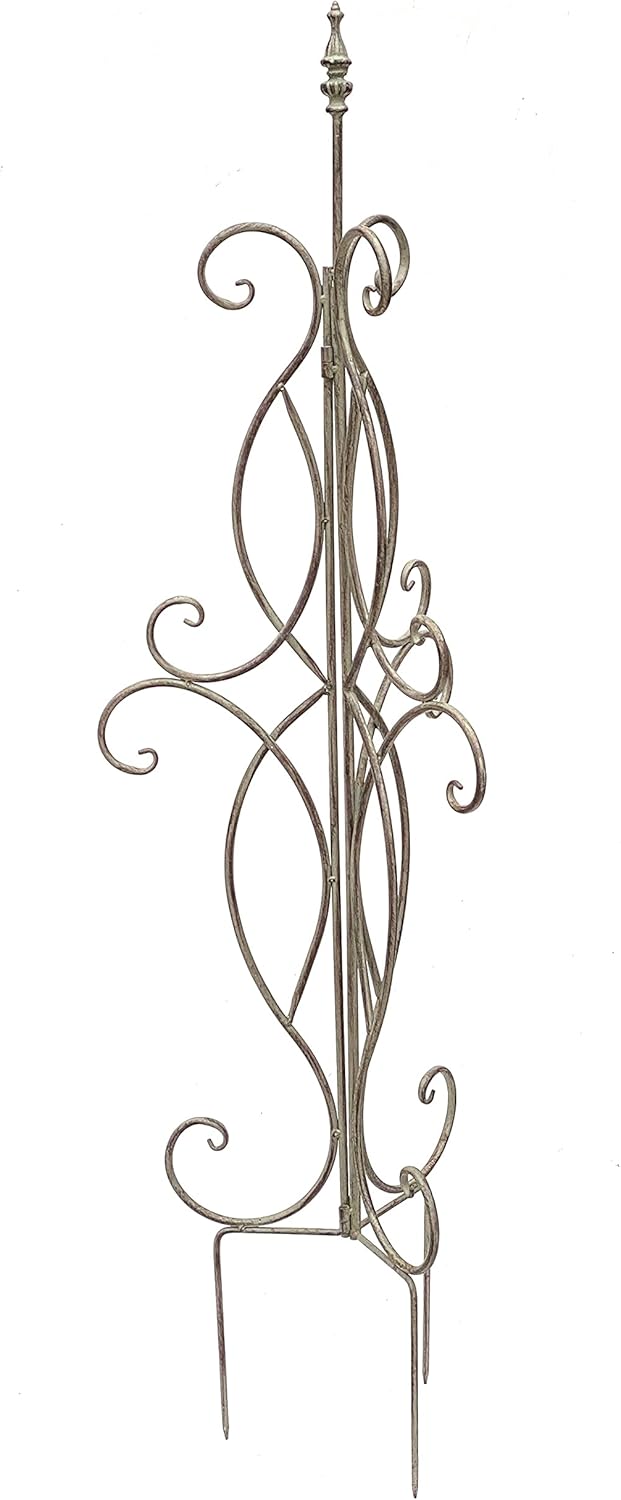 DanDiBo Rankhilfe Metall Rankgitter 125 cm 93998 Kletterhilfe Bodenstecker Blumenhalter Ranksäule