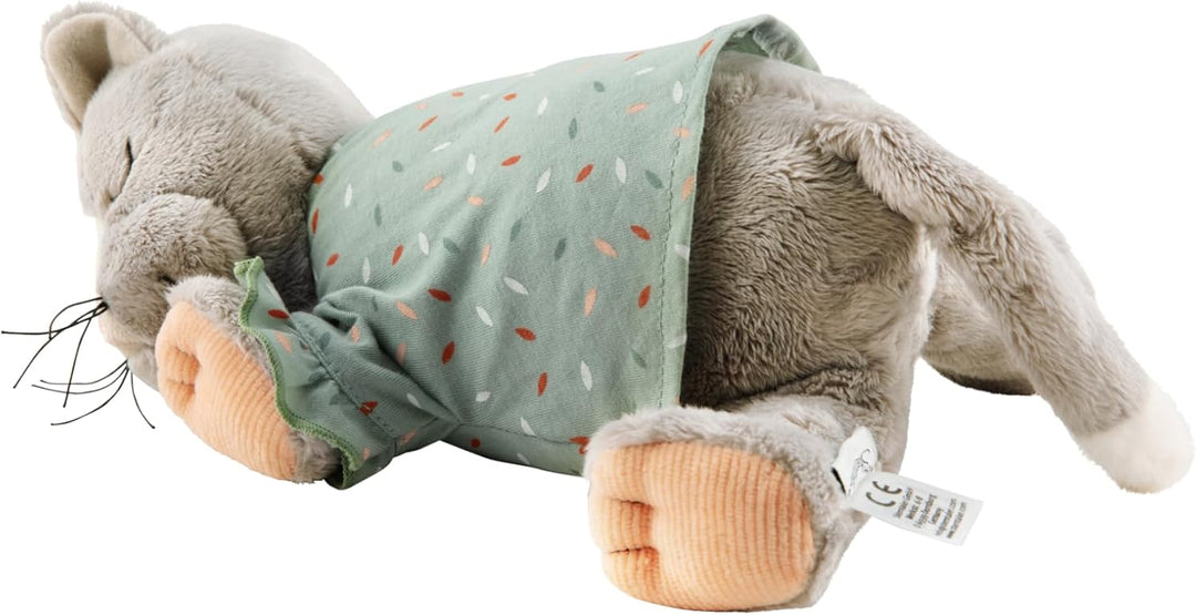 Sterntaler Schlaf Gut Figur Katze Lilly - Baby und Kinder Einschlafhilfe aus weichem Flausch - Kusch
