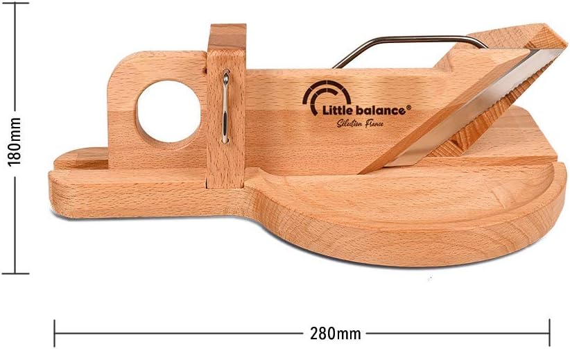 Little balance 8422 La Conviviale Wurstguillotine – 100% französische Herstellung – Edelstahlklinge