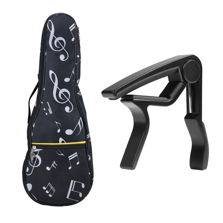 21 in Ukulele-Tasche, wasserdicht, Oxford-Musiknoten-Tasche, Schulter-Rucksack, verstellbare Gurte m