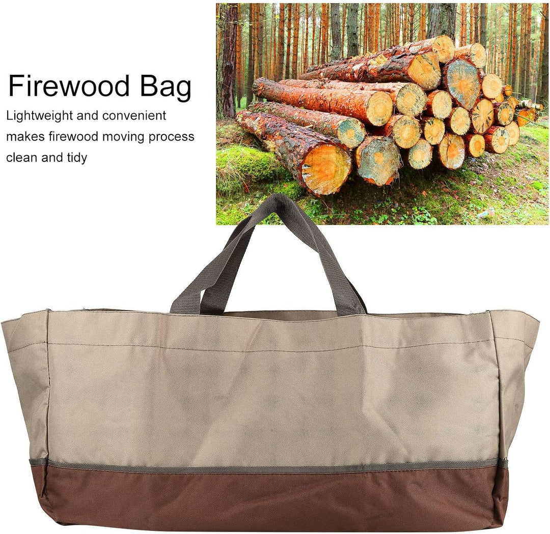 Kaminholz Tragetasche, Grosse Kapazität Wasserdicht für Holzscheite und Brennholzaufbewahrung, Trans