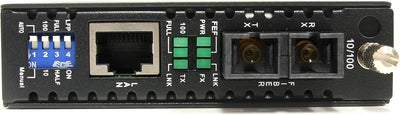 StarTech.com 10/100 Mbit/s Ethernet Single Mode LWL / Glasfaser SC Medienkonverter 30 km, 100Base-FX