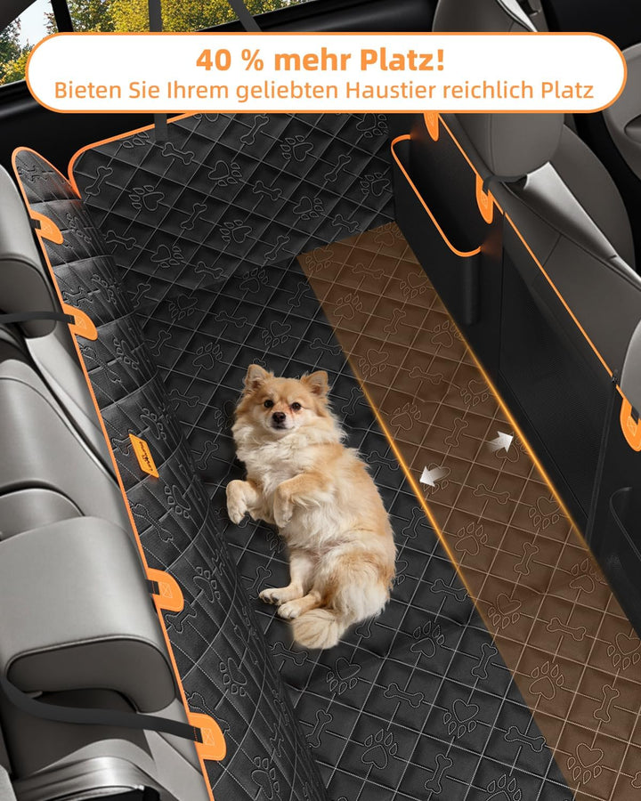 Hundedecke Auto Rückbank mit Harter Boden Wasserdicht Kratzfeste Autoschondecke Hund Rücksitz mit Se